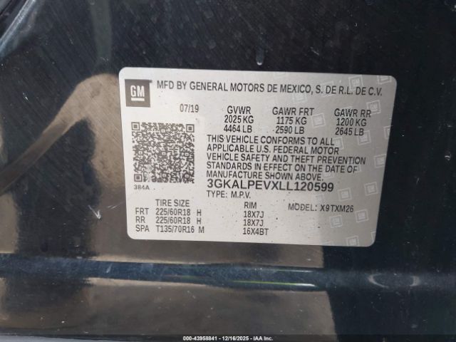 2020 GMC TERRAIN 3GKALPEVXLL120599 Photo 8