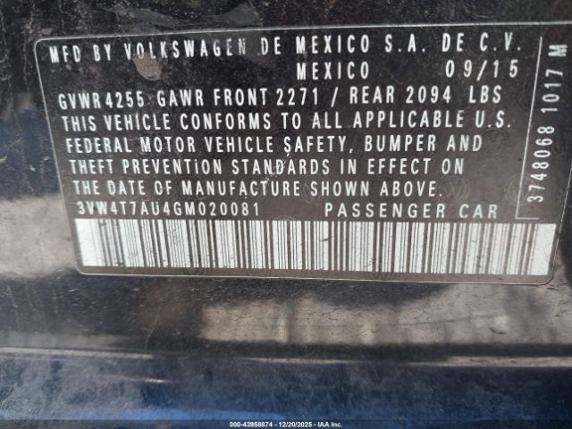 2016 VOLKSWAGEN GOLF GTI 3VW4T7AU4GM020081 Photo 8