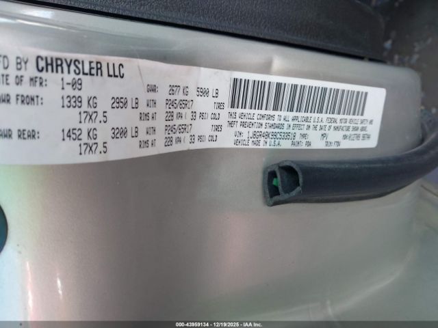 2009 JEEP GRAND CHEROKEE 1J8GR48K99C533518 Photo 8