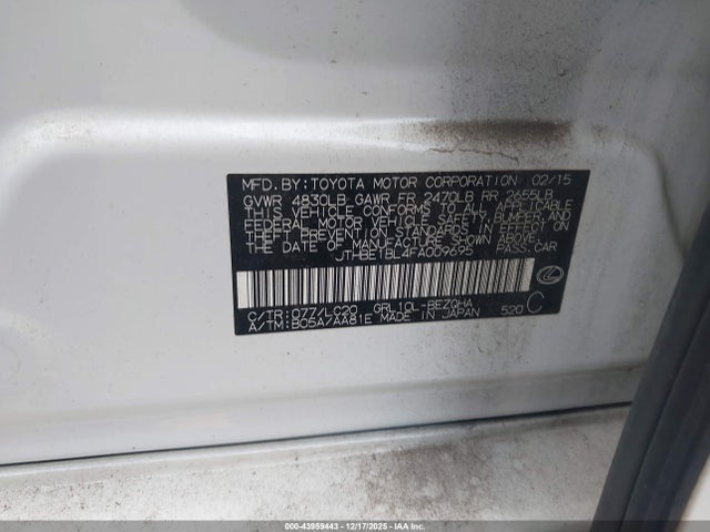 2015 LEXUS GS 350 JTHBE1BL4FA009695 Photo 8