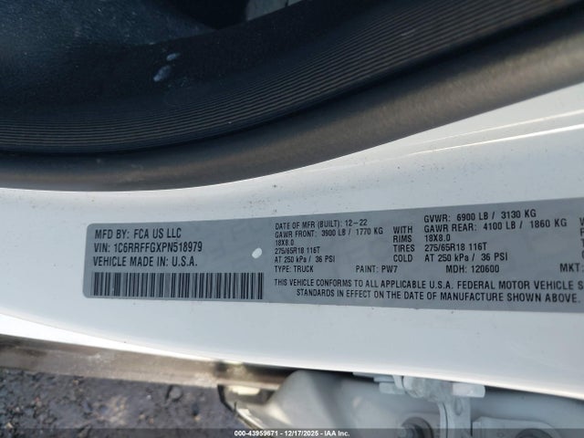 2023 RAM 1500 1C6RRFFGXPN518979 Photo 8