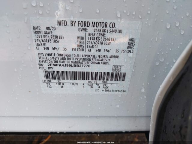 2020 FORD EDGE 2FMPK4J99LBB27776 Photo 8