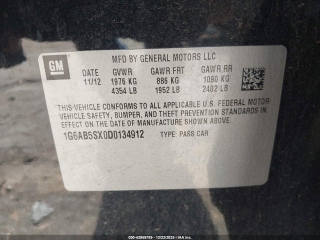 2013 CADILLAC ATS 1G6AB5SX0D0134912 Photo 8