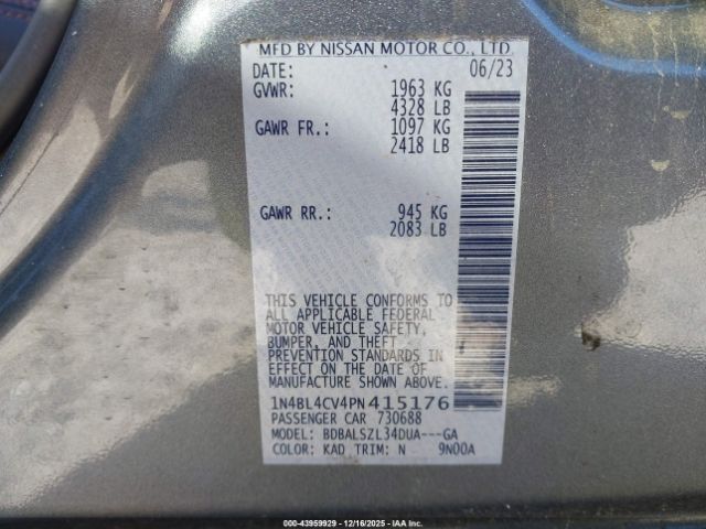 2023 NISSAN ALTIMA 1N4BL4CV4PN415176 Photo 8