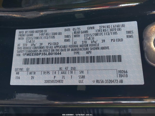 2025 FORD BRONCO 1FMEE8BP3SLB01644 Photo 8