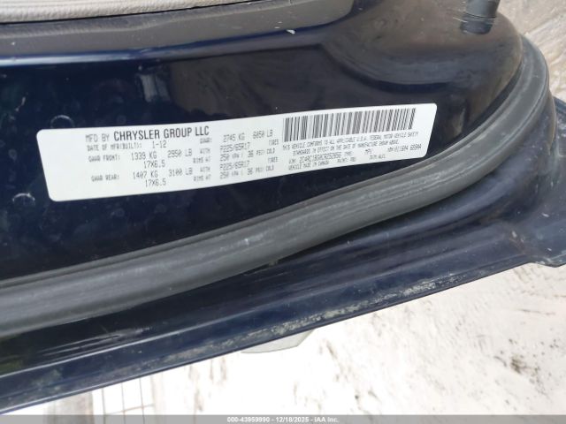 2012 CHRYSLER TOWN & COUNTRY 2C4RC1BG0CR252856 Photo 8