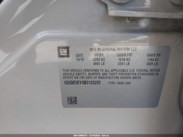 2011 CADILLAC CTS 1G6DE5EY0B0125200 Photo 8