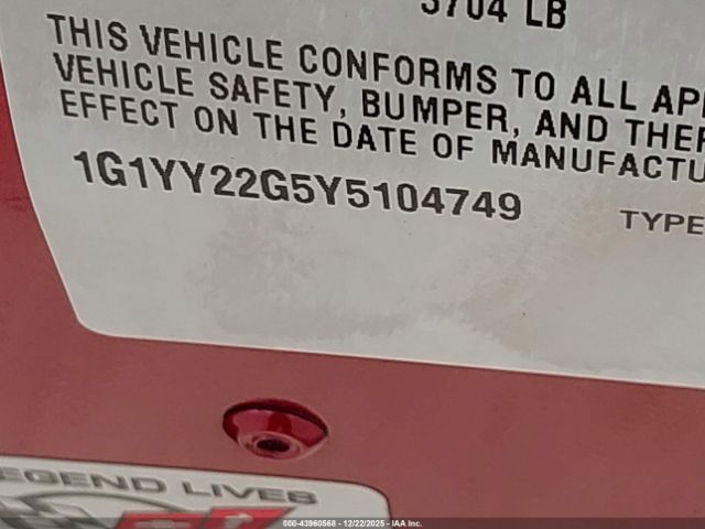 2000 CHEVROLET CORVETTE 1G1YY22G5Y5104749 Photo 8