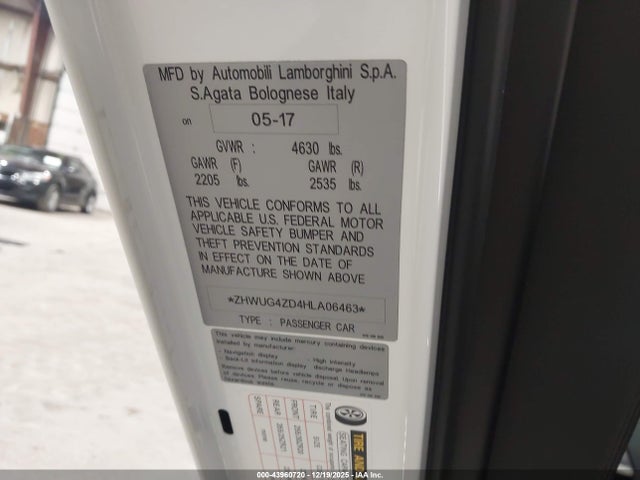 2017 LAMBORGHINI AVENTADOR ZHWUG4ZD4HLA06463 Photo 8