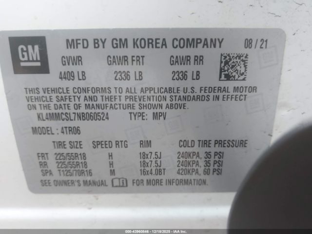 2022 BUICK ENCORE GX KL4MMCSL7NB060524 Photo 8