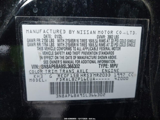 Nissan Kicks S Fwd 2025 3N8AP6BA9SL366302 Image 9