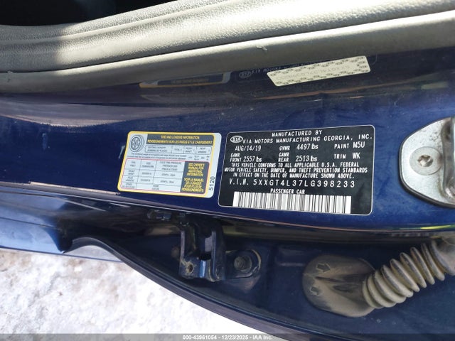 2020 KIA OPTIMA 5XXGT4L37LG398233 Photo 8