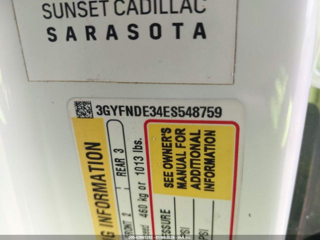 2014 CADILLAC SRX 3GYFNDE34ES548759 Photo 8