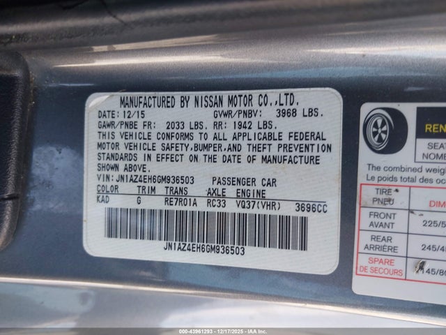 2016 NISSAN 370Z JN1AZ4EH6GM936503 Photo 8