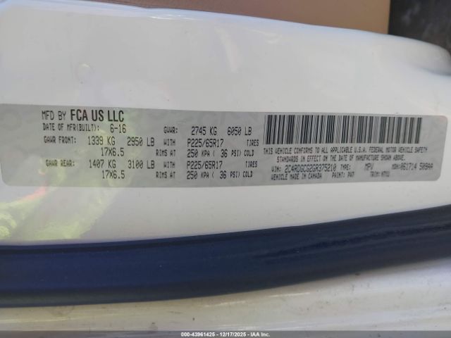 2016 DODGE GRAND CARAVAN 2C4RDGCG2GR375210 Photo 8