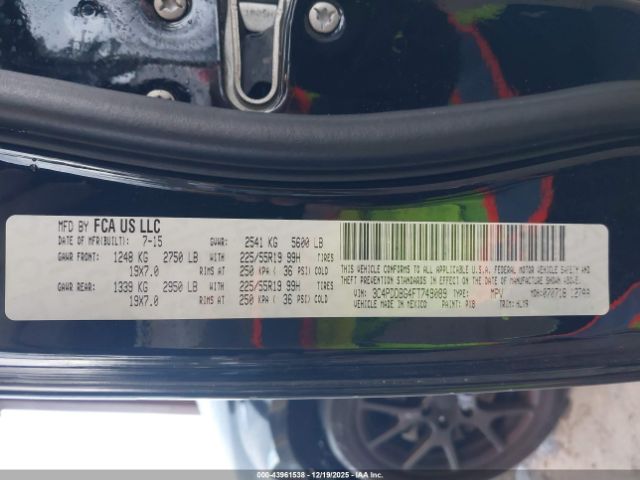 2015 DODGE JOURNEY 3C4PDDBG4FT749089 Photo 8