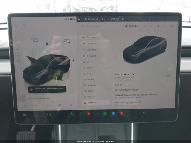 2026 TESLA MODEL Y 7SAYGDEE6TA387198 Photo 6