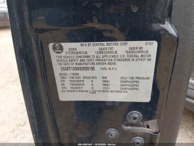 2008 SAAB 9-7X 5S3ET13SX82800105 Photo 8