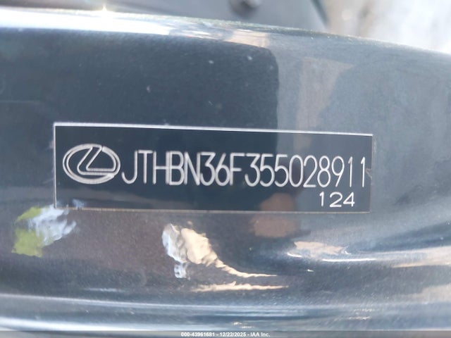 Продаж на аукціоні авто 2005 Lexus Ls 430, vin: JTHBN36F355028911, номер лоту: 43961681