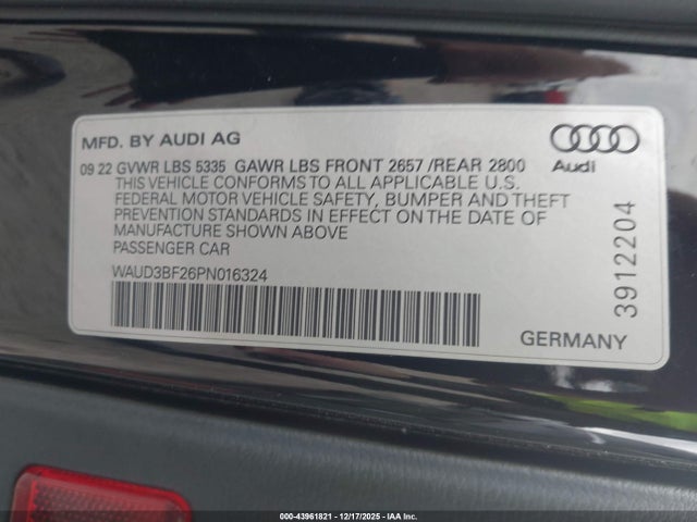 2023 AUDI A6 WAUD3BF26PN016324 Photo 8