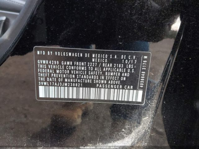 2018 VOLKSWAGEN JETTA 3VWL17AJ3JM238821 Photo 8
