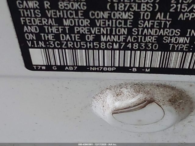 2016 HONDA HR-V 3CZRU5H58GM748330 Photo 8