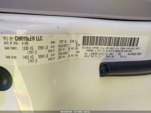 2009 JEEP GRAND CHEROKEE 1J8HR58P19C551713 Photo 8