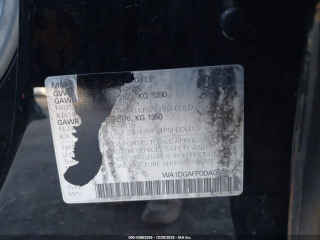 2013 AUDI Q5 WA1DGAFP0DA094267 Photo 8