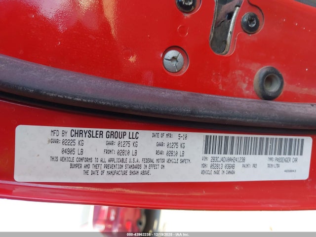 2010 DODGE CHALLENGER 2B3CJ4DV0AH241238 Photo 8