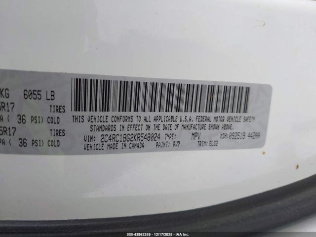 2019 CHRYSLER PACIFICA 2C4RC1BG2KR548024 Photo 8
