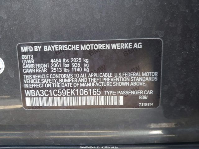 2014 BMW 328I WBA3C1C59EK106165 Photo 8