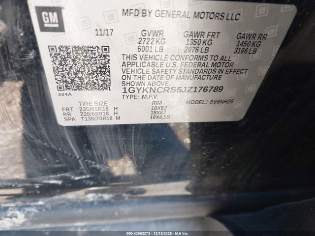 2018 CADILLAC XT5 1GYKNCRS5JZ176789 Photo 8