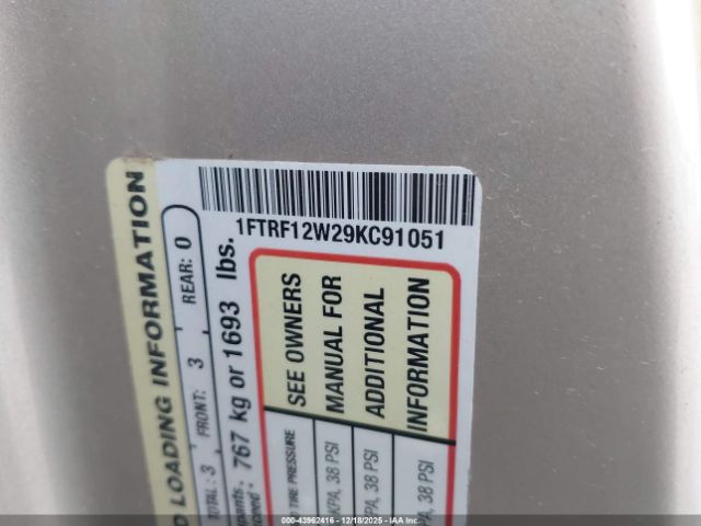 2009 FORD F-150 1FTRF12W29KC91051 Photo 8