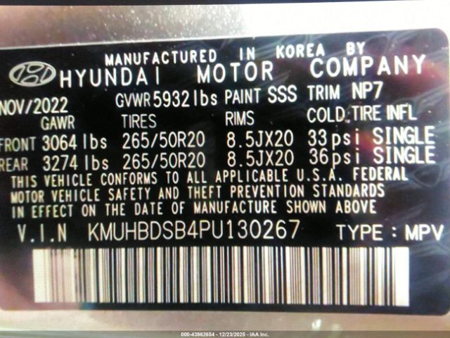 2023 GENESIS GV80 KMUHBDSB4PU130267 Photo 8