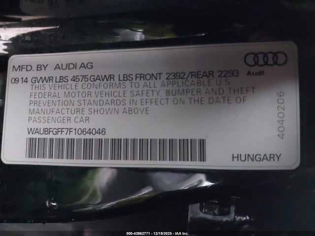 2015 AUDI A3 WAUBFGFF7F1064046 Photo 8