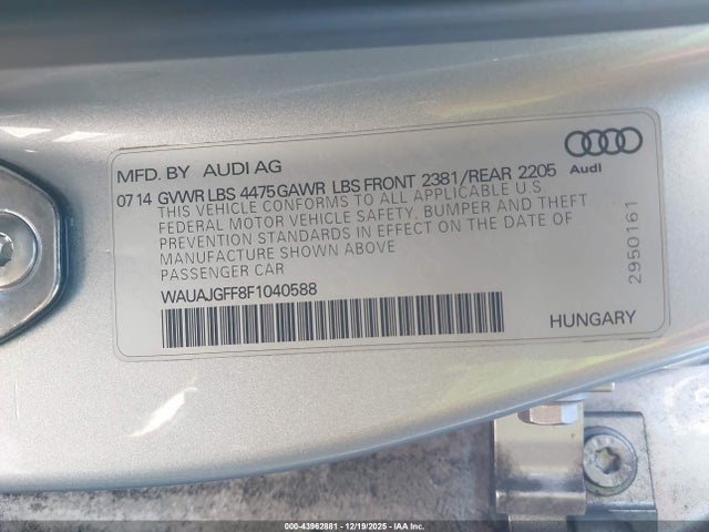 2015 AUDI A3 WAUAJGFF8F1040588 Photo 8
