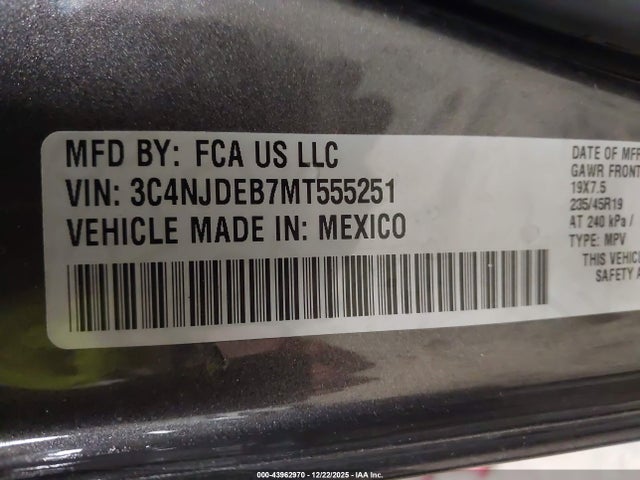 Jeep Compass 80th Anniversary 4x4 2021 3C4NJDEB7MT555251 Image 9