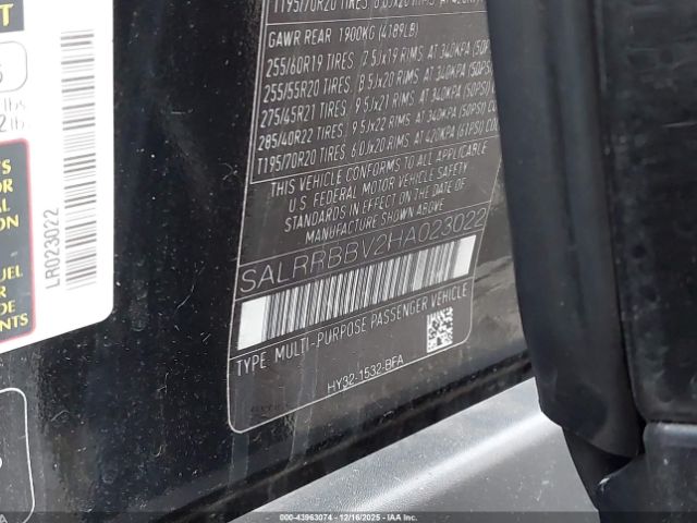 2017 LAND ROVER DISCOVERY SALRRBBV2HA023022 Photo 8