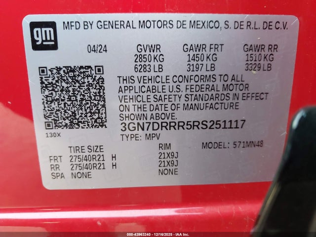 Chevrolet Equinox Ev Rs 2024 3GN7DRRR5RS251117 Image 9