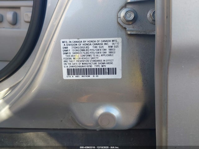 2010 ACURA MDX 2HNYD2H66AH518780 Photo 8