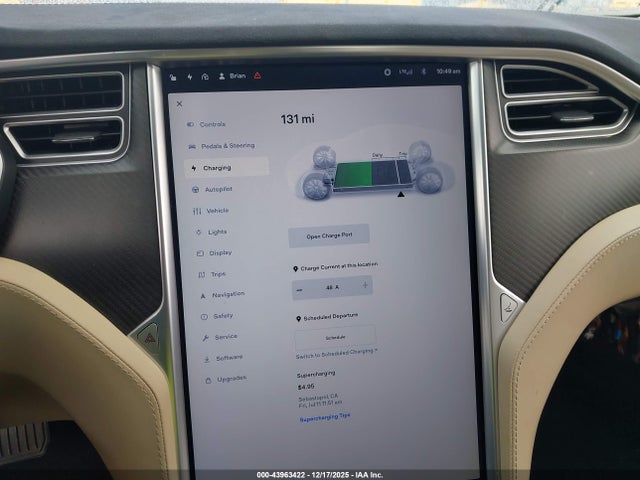 Tesla Model S 100d/60d/75d/90d/p100d 2017 5YJSA1E2XHF202430 Image 18
