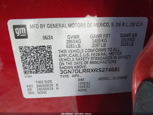 Chevrolet Equinox Ev Lt 2024 3GN7DLRRXRS274681 Image 9