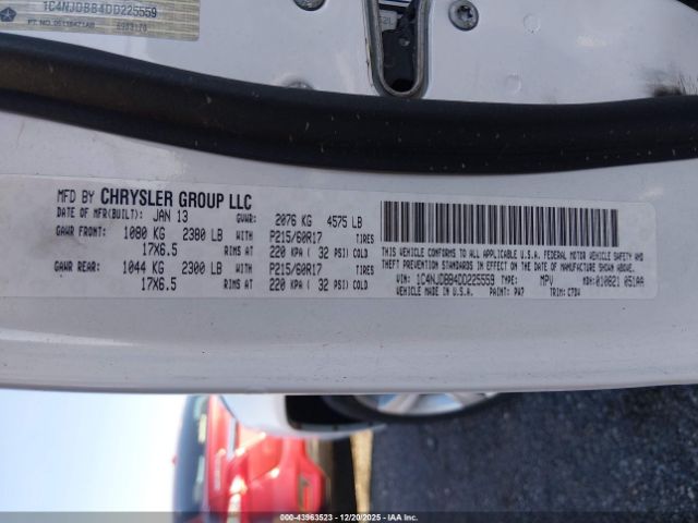 2013 JEEP COMPASS 1C4NJDBB4DD225559 Photo 8