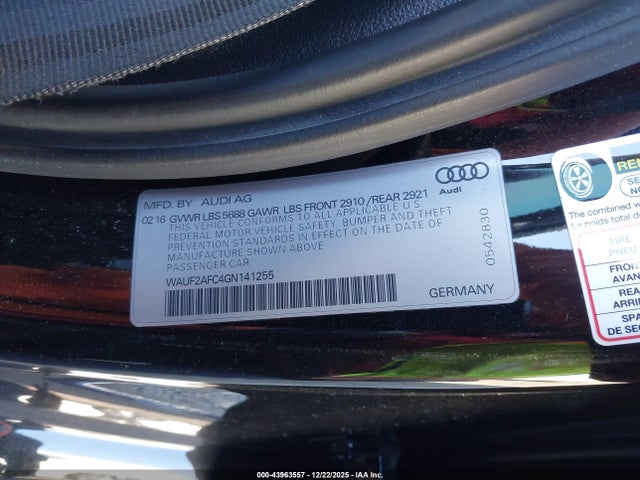 2016 AUDI S6 WAUF2AFC4GN141255 Photo 8