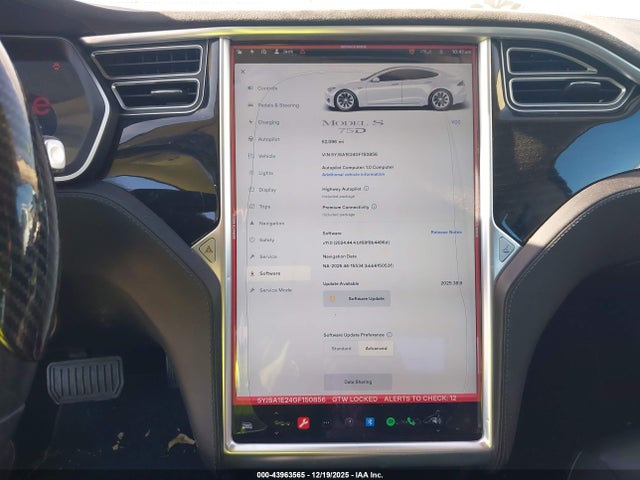 Tesla Model S 60d/70d/75d/85d/90d 2016 5YJSA1E24GF150856 Image 16