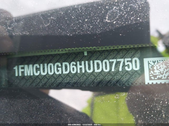 1FMCU0GD6HUD07750 Ford ESCAPE SE