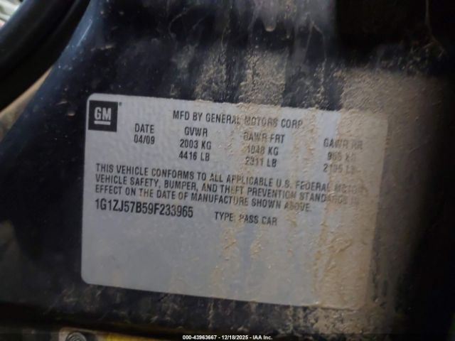 2009 CHEVROLET MALIBU 1G1ZJ57B59F233965 Photo 8