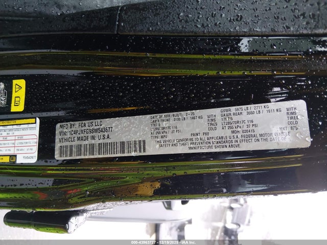 2025 JEEP WRANGLER 1C4PJXFG9SW543677 Photo 8