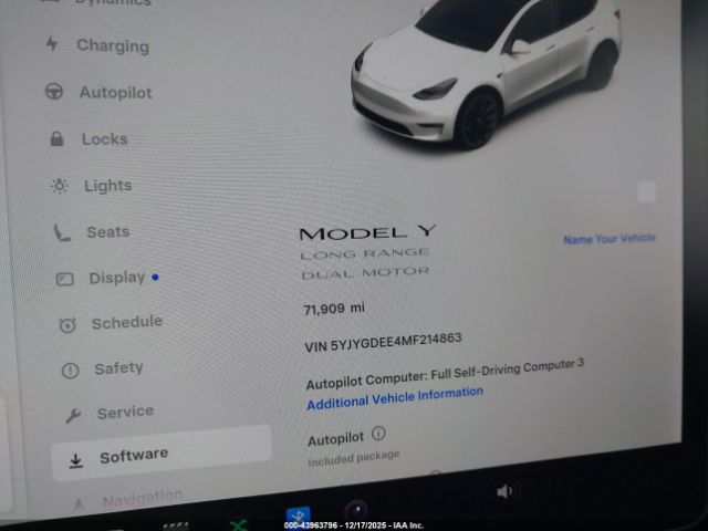 2021 TESLA MODEL Y 5YJYGDEE4MF214863 Photo 6