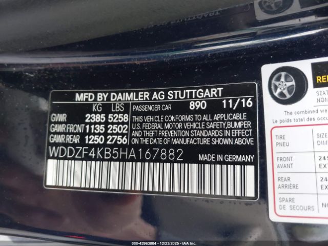 2017 MERCEDES-BENZ E 300 WDDZF4KB5HA167882 Photo 8